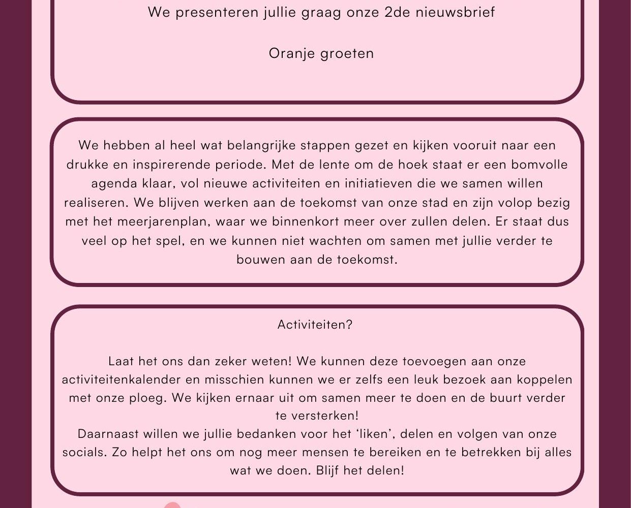 Nieuwsbrief maart 2025
